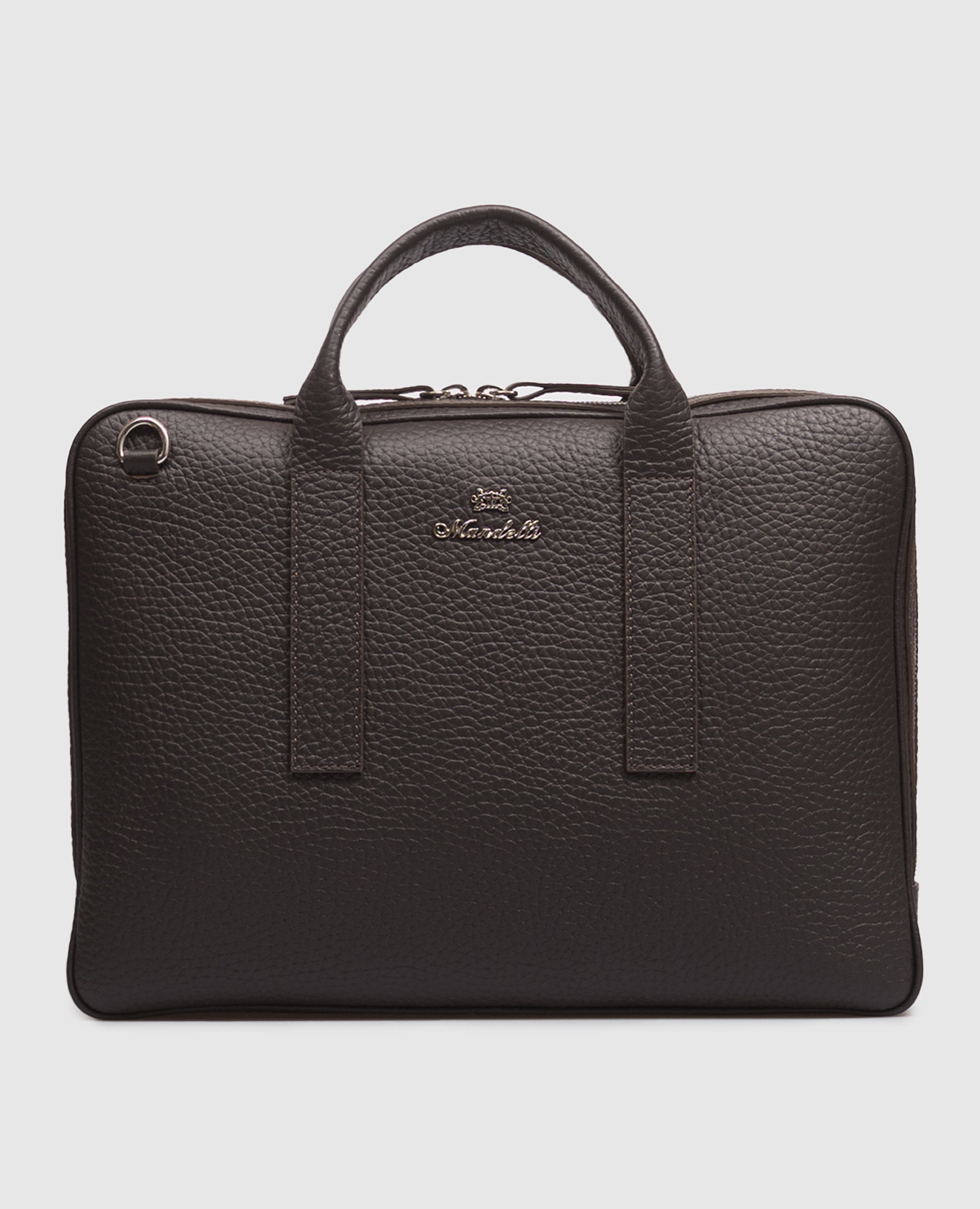 Brown leather briefcase