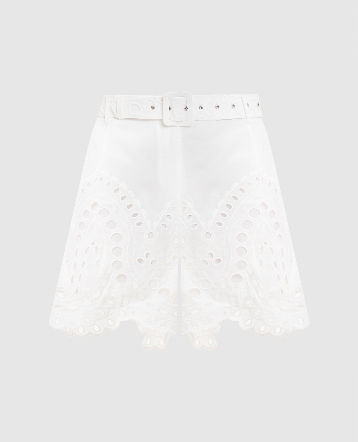 Dune white shorts with belt