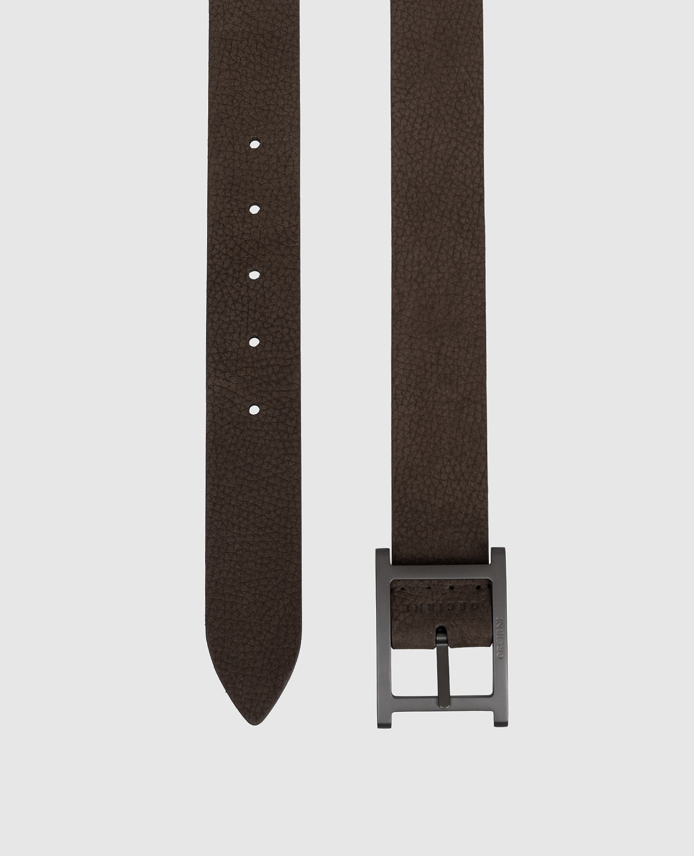 

Reversible nubuck belt with logo Orciani, Brown