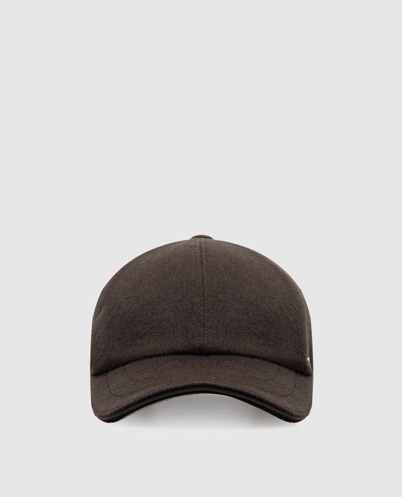 Brown cashmere cap