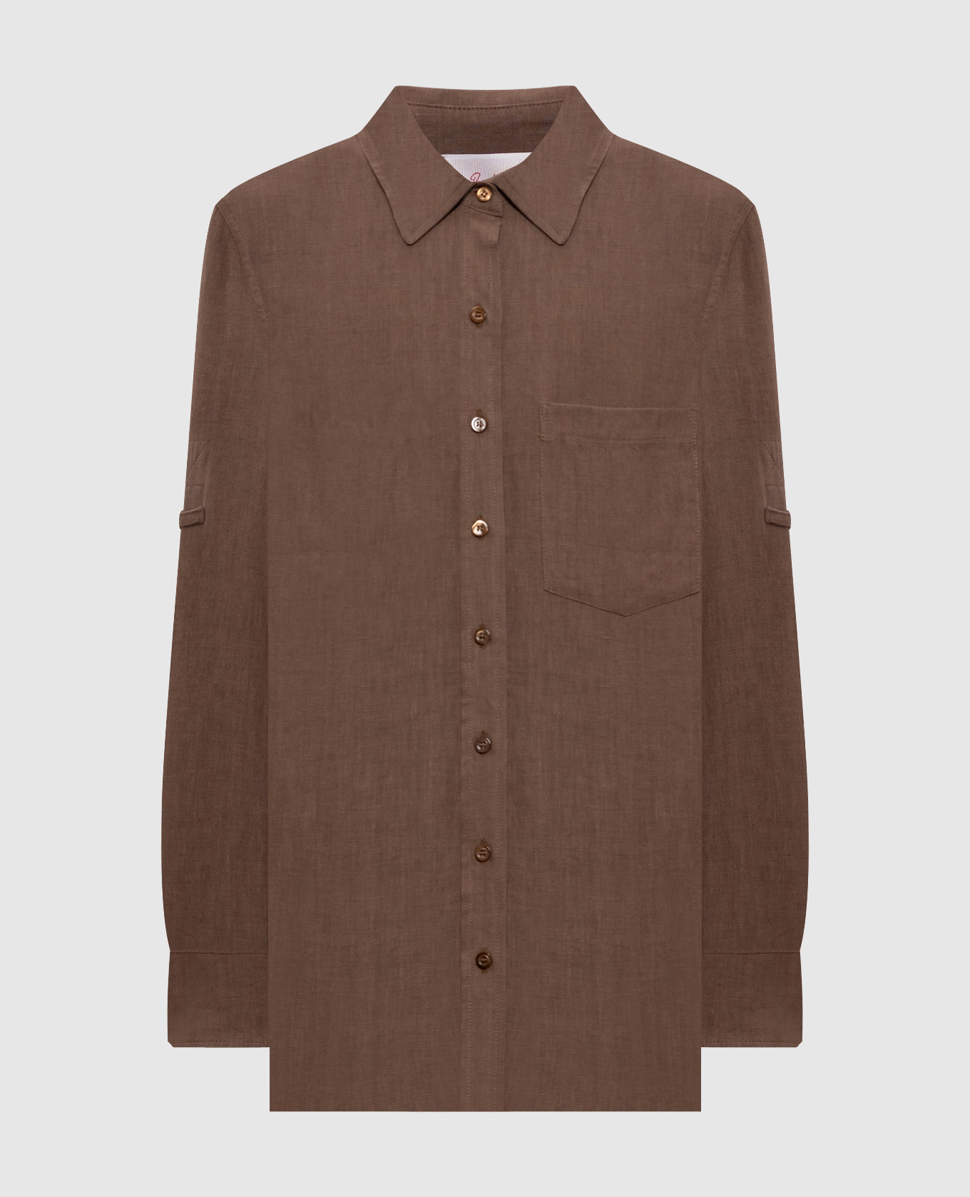 Brown linen shirt
