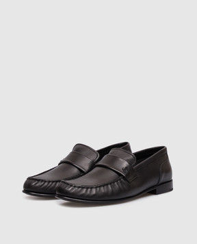 Jimmy Choo Ellis black leather loafers ELLISLOAFERFSLY