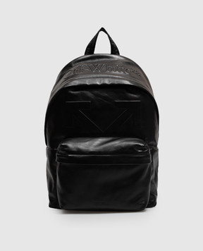 Off-White Black leather Haritage backpack OWMNB04F26LT01