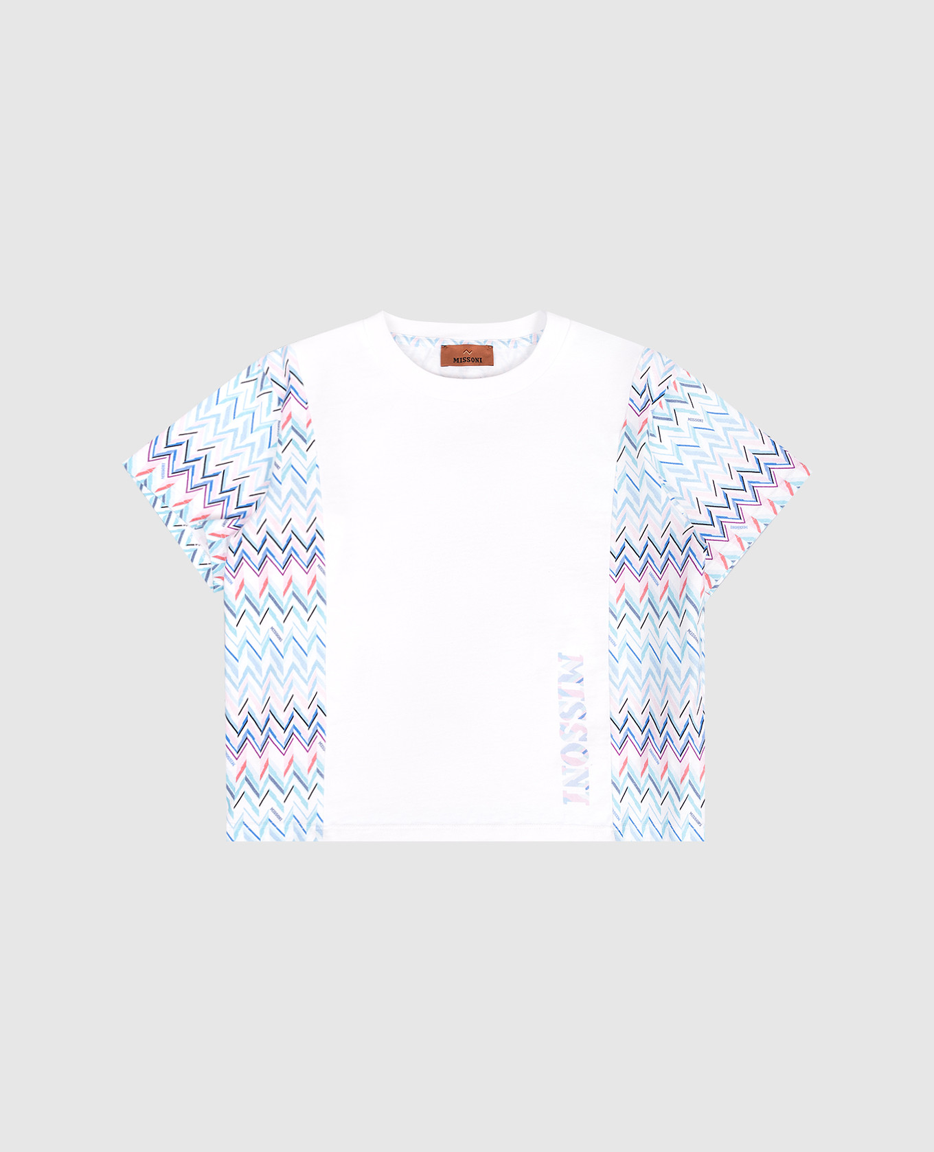 

Children's white T-shirt with logo print Missoni
