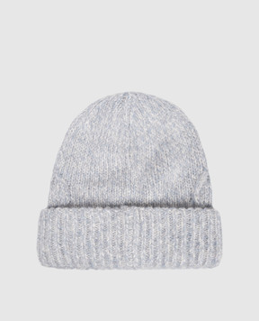 Moncler Blue alpaca wool hat K20933B00066M1209