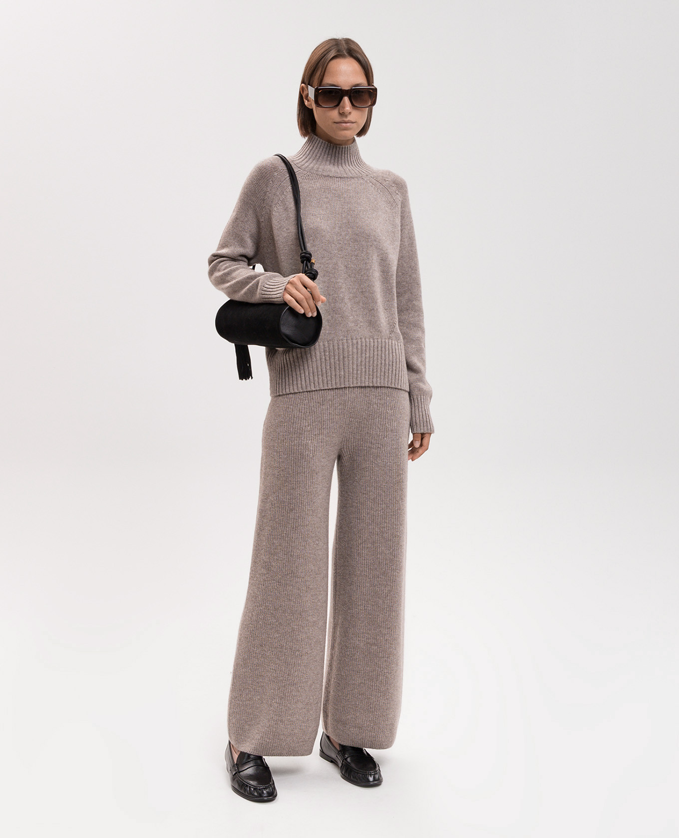 Beige wool and cashmere sweater Allude 2