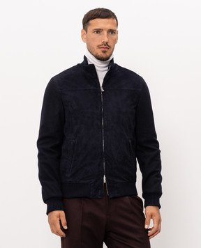 Enrico Mandelli Blue combination jacket 4T107A7405