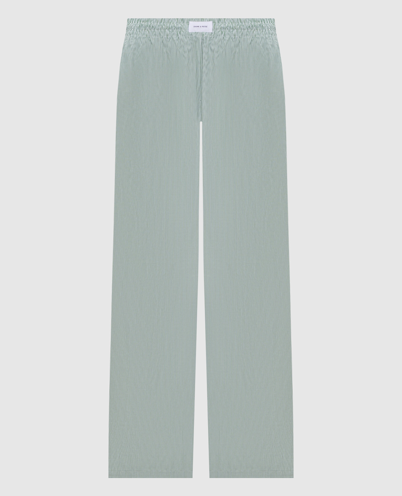 

Green striped pajama pants with logo Dore & Rose