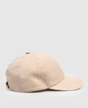 Stefano Ricci Beige cap with linen and wool MCV61NV18FB127HA