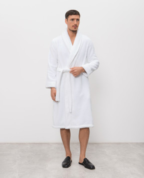 Hamam Olympia white terry bathrobe OLYMPIAORGANICBATHROBE