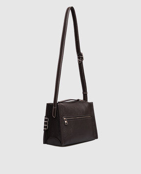 JW Anderson Dark brown deerskin loafer bag HB0767LA0377