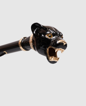 Pasotti Black Panther shoe horn with Swarovski crystals PFPEXX100