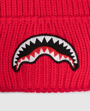 Sprayground Children's red hat with embroidery SP15011RED
