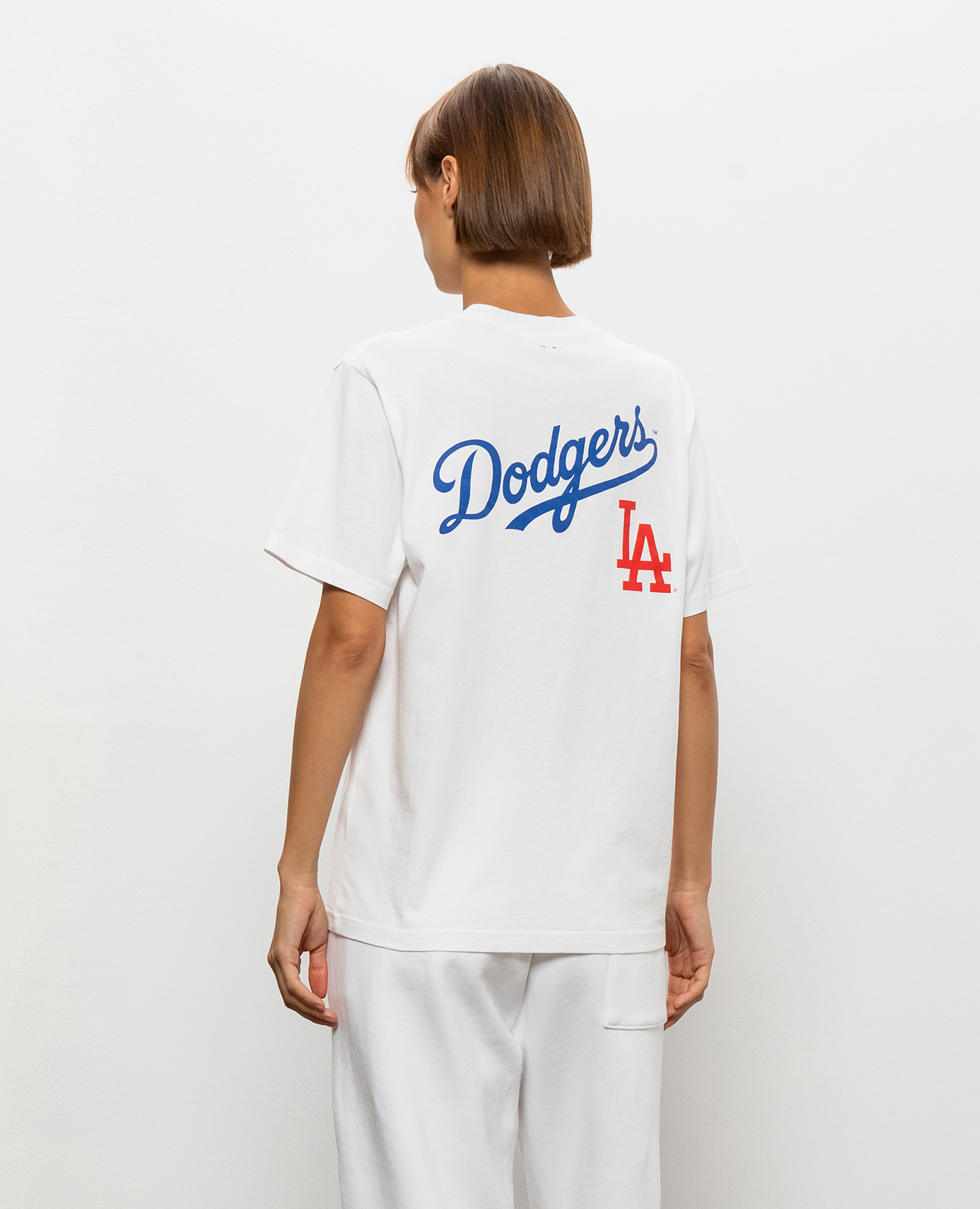 Dodgers Serif White T-Shirt Sporty & Rich 4