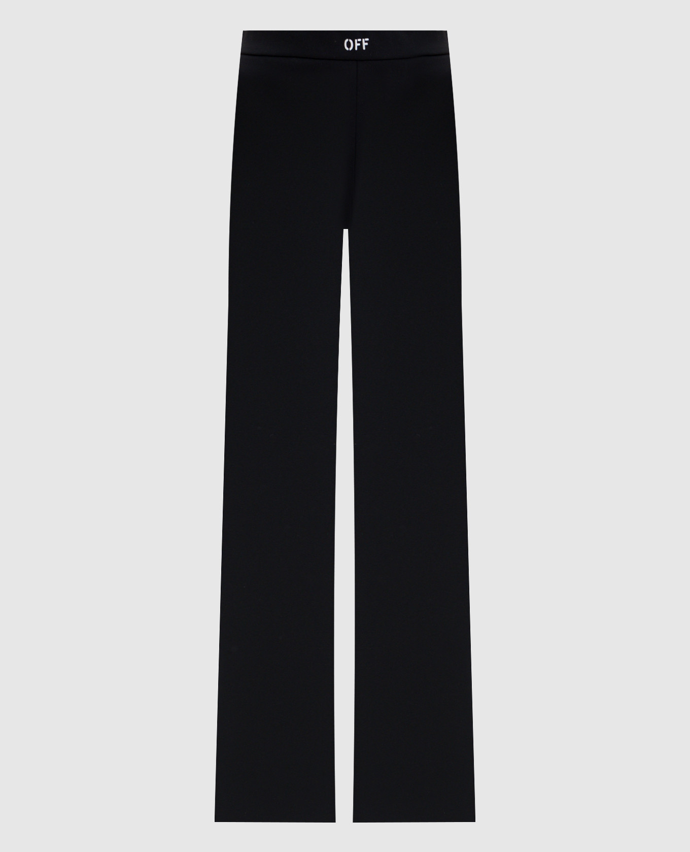 

Black flared pants with OFF logo print Off-White