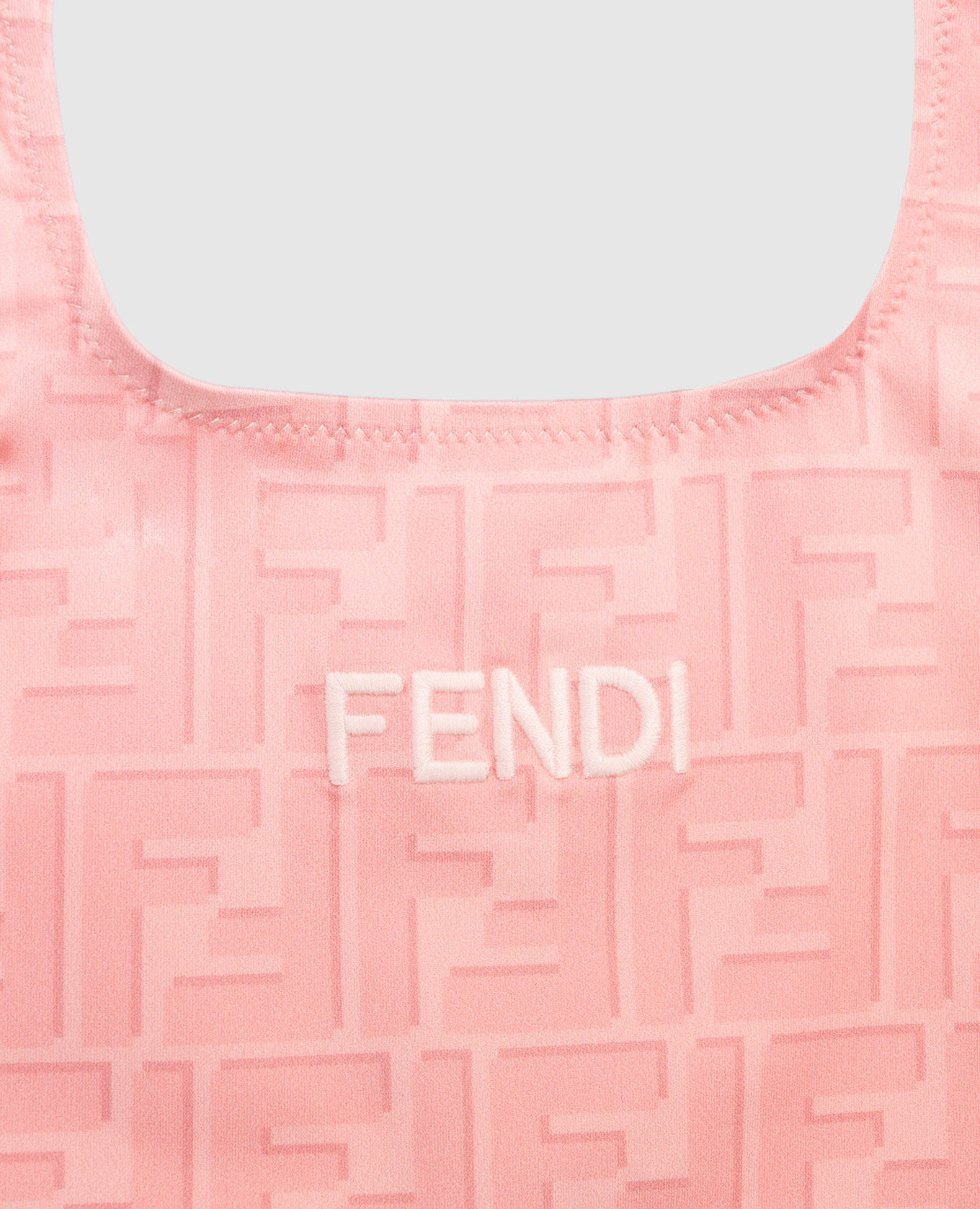 Children's pink swimsuit with monogram print Fendi 3