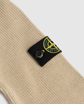 Stone Island Children's beige jumper with logo patch L1S165100004S00D81012