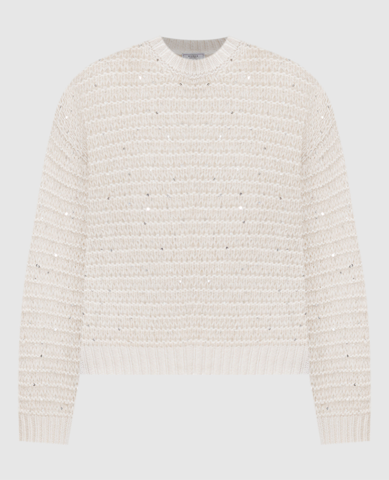 White alpaca wool sweater