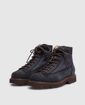 Brunello Cucinelli Black Urban Outdoor combination boots MZUANRW668