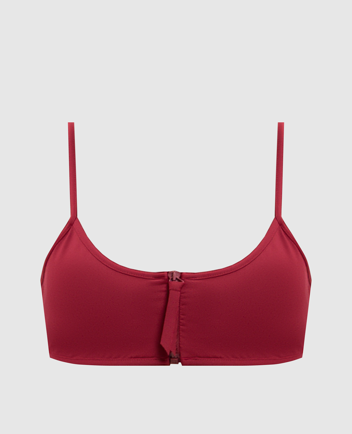 Burgundy bodice from Olga swimsuit