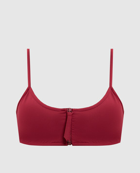 Loulou de Saison Burgundy bodice from Olga swimsuit OLGATOP