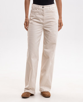 Max & Co GAZZA jeans in ivory color MCOGAZZA