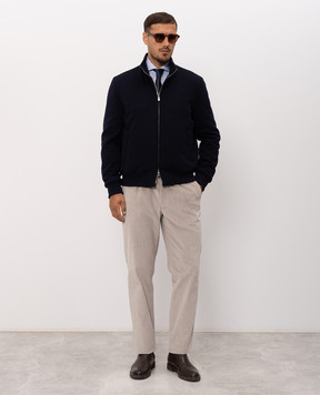 Enrico Mandelli Blue cashmere jacket 4T702A4816
