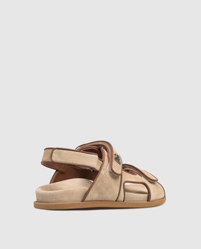 Dolce&Gabbana Children's beige suede sandals DA5341AY8823738