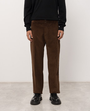 Ami Paris Brown corduroy pants HTR925CO0089