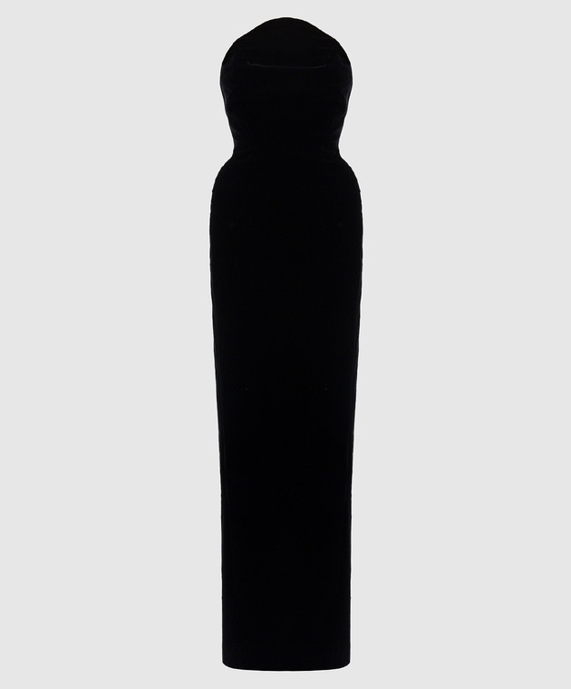 Thierry Mugler - Black velvet dress with slit 25F1RO1760477 - shop with Malta delivery at Symbol Thierry Mugler - Black velvet dress with slit 25F1RO1760477 - shop with Malta delivery at Symbol