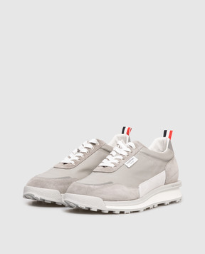 Thom Browne Grey combination sneakers with logo MFD271B05584