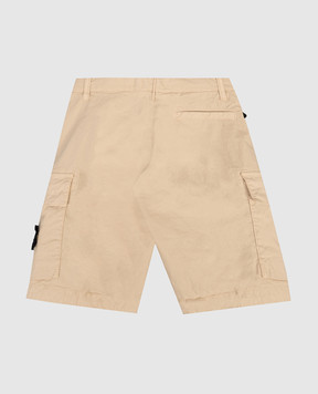 Stone Island Children's beige cargo shorts L1S16L100002S000124