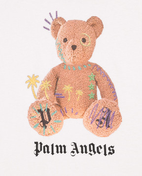 Palm Angels Children's pink T-shirt with branded print F6PAJGTH079