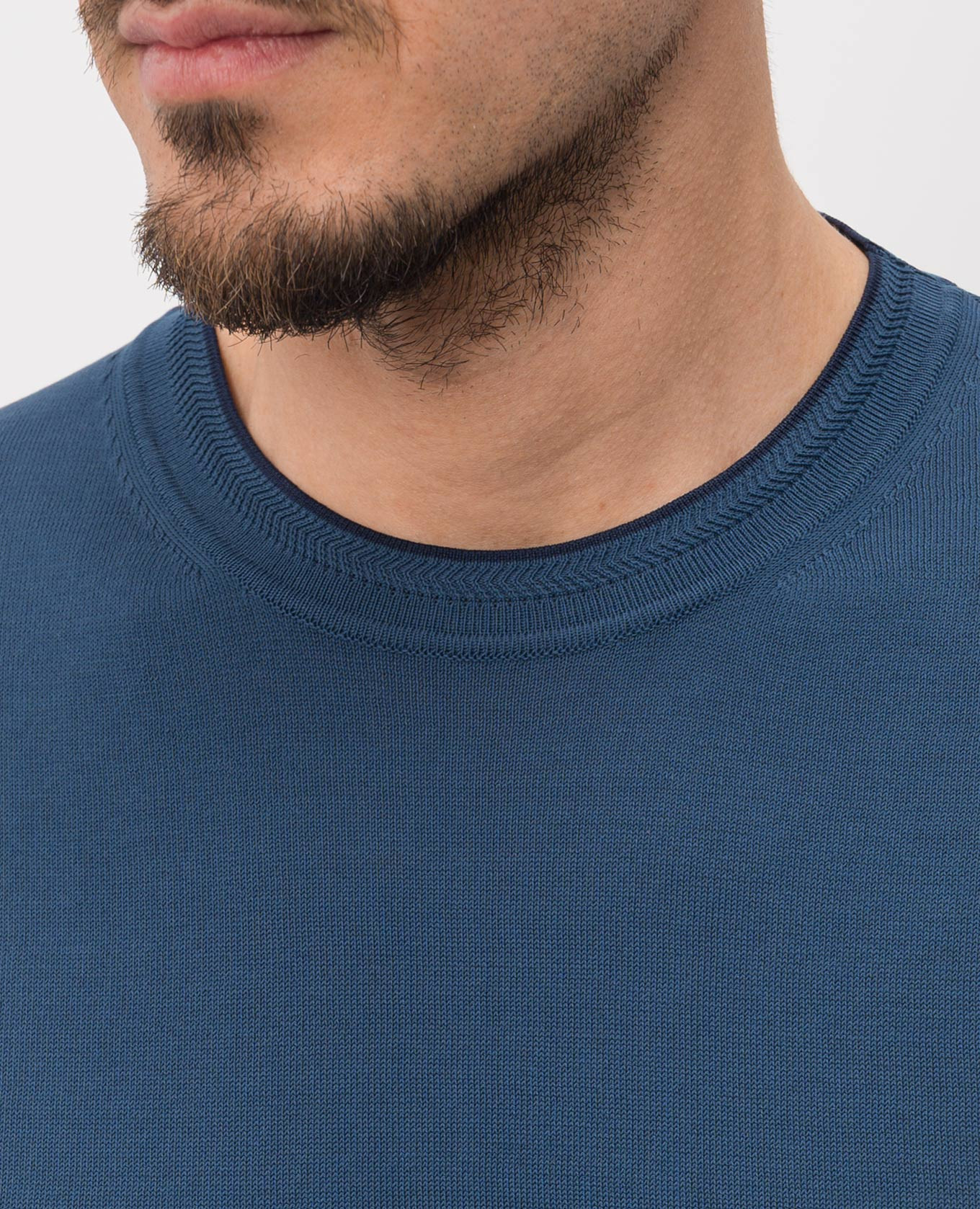 Blue cotton T-shirt Canali 5