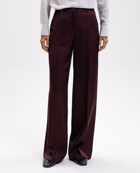 Peserico Purple wool pants P0406705433