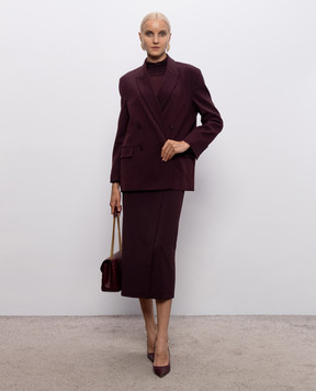 Twinset Burgundy midi skirt 262TF2015