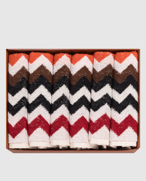 Missoni Home Set of terry face towels Best with pattern 6 pcs 1E3SP99183