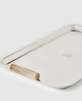 Brunello Cucinelli Silver tray with buffalo horn MLOGTXMS02