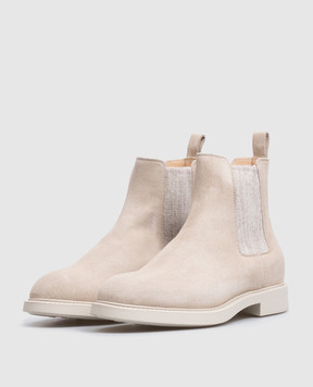 Doucal's Beige suede chelsea boots DD8923BRUGUF252