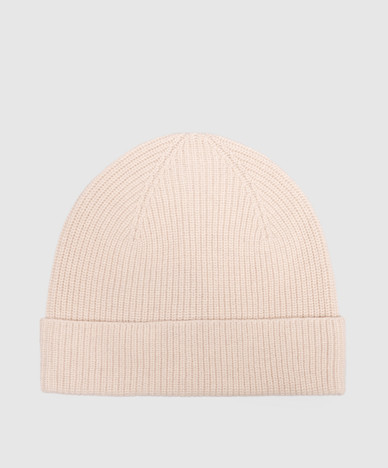 Ivory wool and cashmere hat