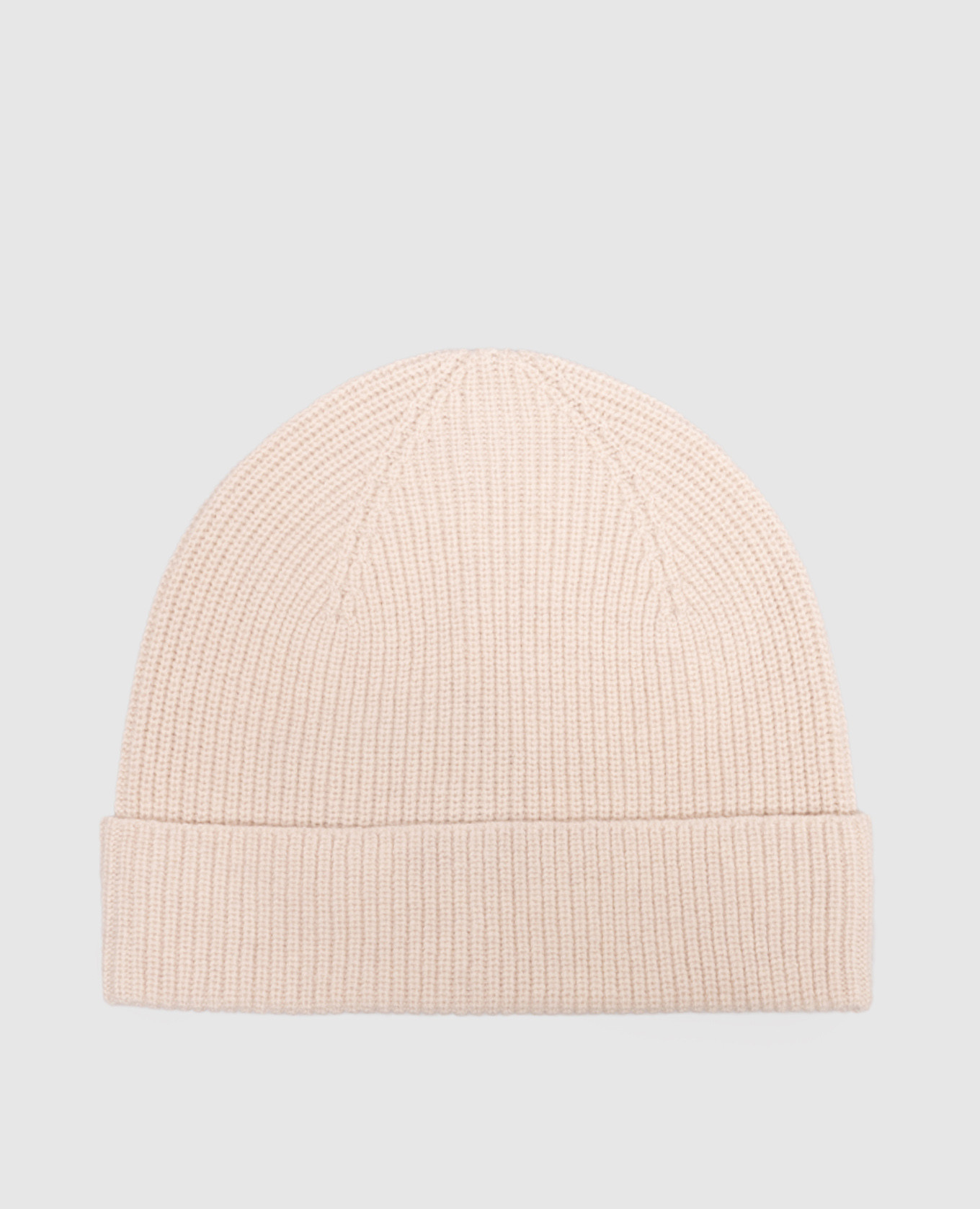 Ivory wool and cashmere hat