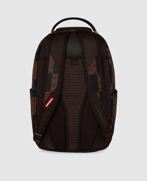 Sprayground Children's brown backpack THAT BIG CHECK SHARK 910B6263NSZ