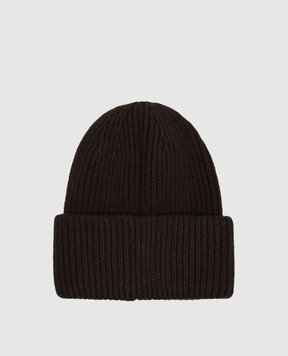 Moncler Brown wool and cashmere hat L20913B00087M1127