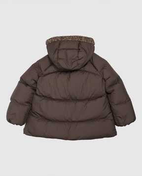 Moncler ENFANT Duilla children's brown down jacket L29541A00102597YW