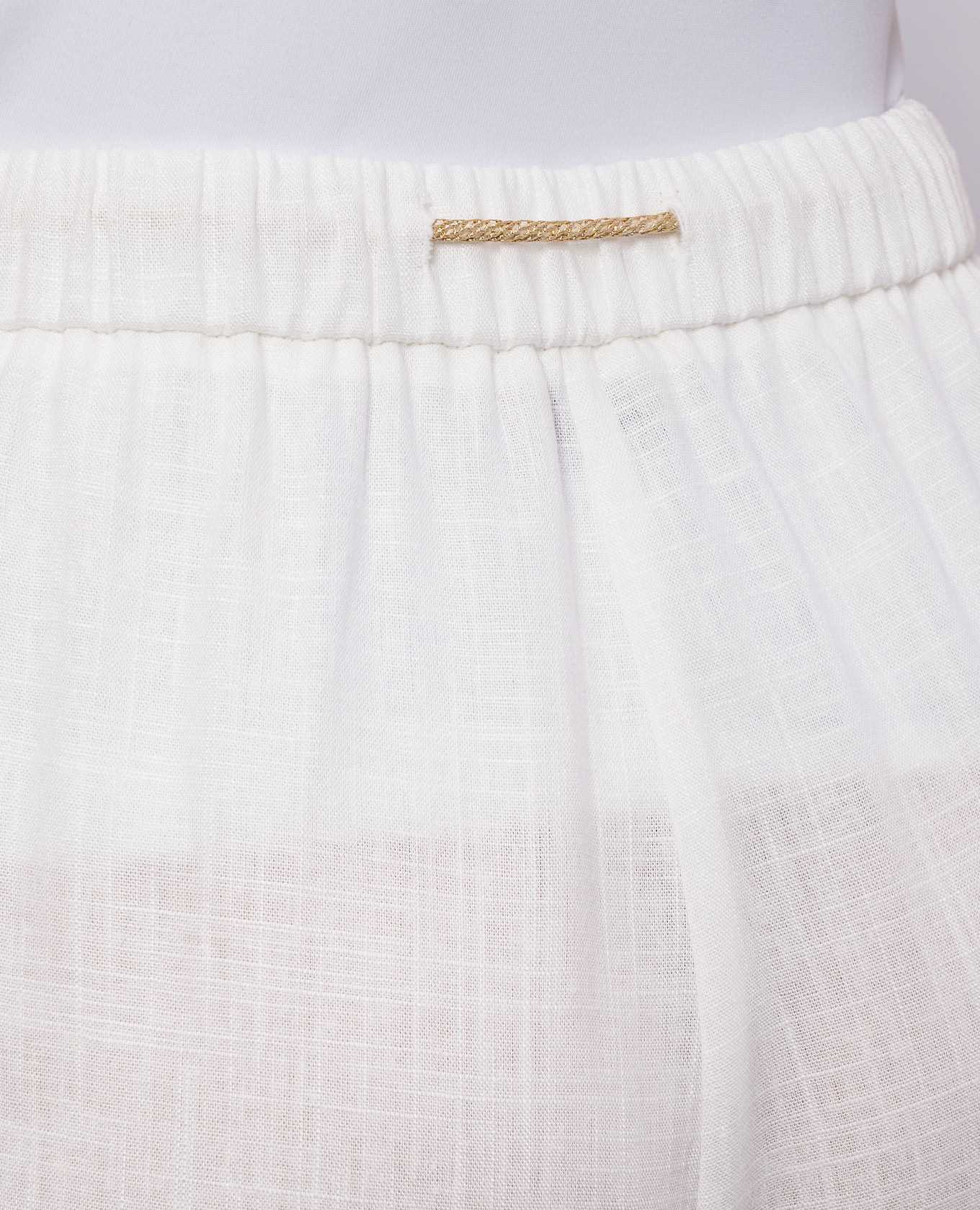 

Ivory linen pants Herno, Beige