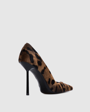 Le Silla Vivienne brown leopard print leather shoes 4188E090BXPPTAR