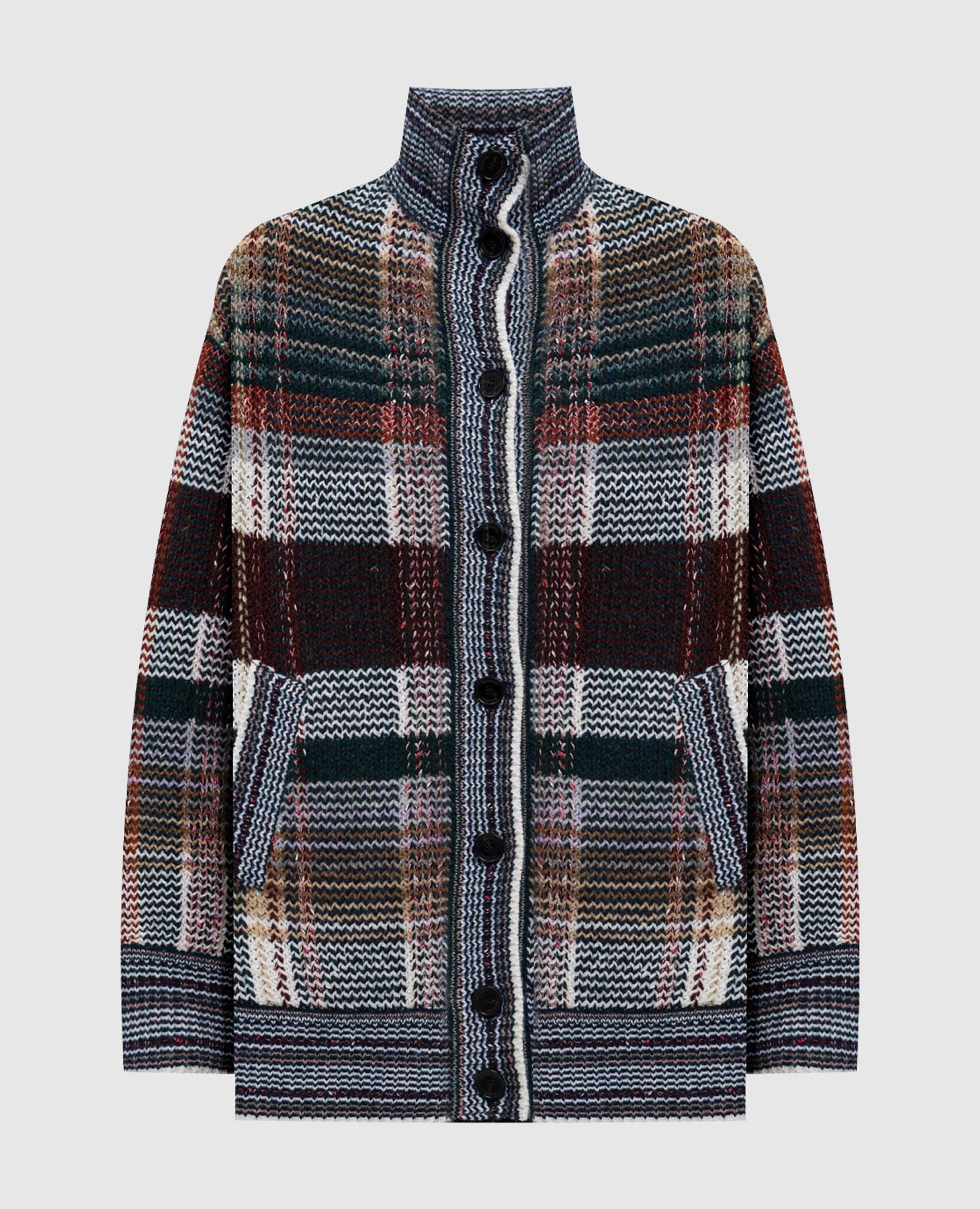 

Checked wool cardigan Missoni, White
