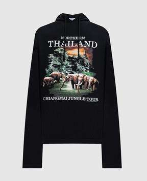 Vetements Black hoodie Northern Thailand ME76HD240B
