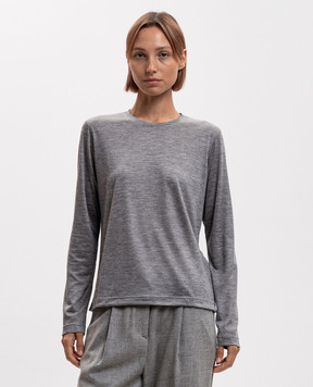 Marco Pescarolo Gray cashmere longsleeve AMATA2D54Y02