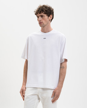 Off-White White T-shirt with 3D Spray Arrow emblem 44MAA120S26J00I